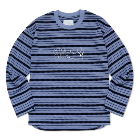 WHIMSY BUBBLE LETTERD BORDER TOP - BLUE