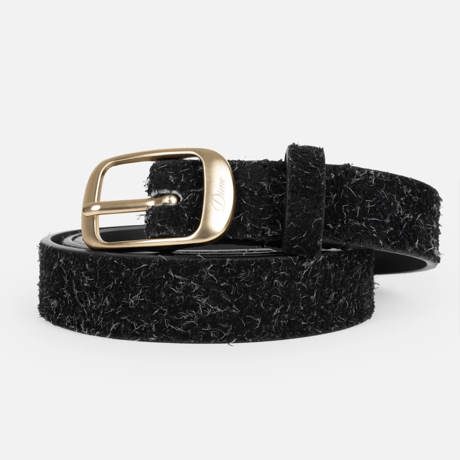 DIME DRESS LETHAER BELT - SAGGY BLACK