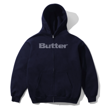 BUTTERGOODS STARS ZIP THRU HOOD - NAVY
