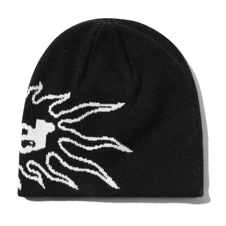 BUTTERGOODS SOLAR SKULLY BEANIE - BLACK
