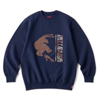 HELLRAZOR STILL SKATE CREWNECK - NAVY