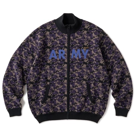 HELLRAZOR ARMY ZIP SWEATER - BLACK