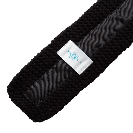 WHIMSY HAND KNITTED TIE - BLACK