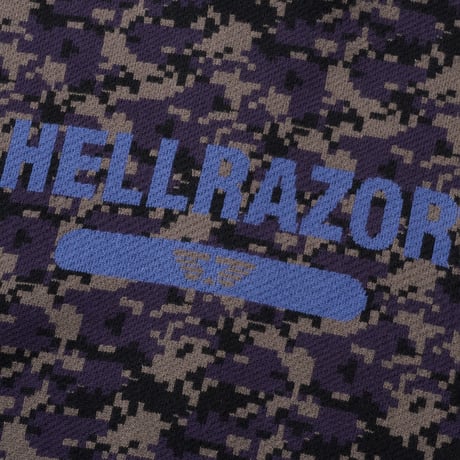 HELLRAZOR ARMY ZIP SWEATER - BLACK