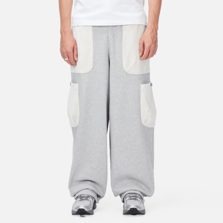 DIME REVERSED TERRY CARGO SWEATPANTS - ASH