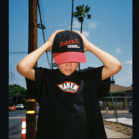 BAKER NARC DAD CAP - BLACK/RED