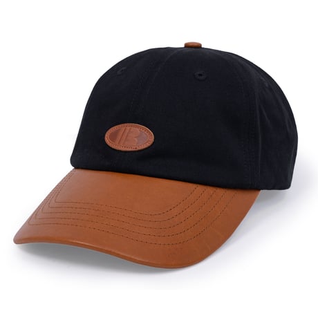 INTERBREED FIELDING LETHER CAP - BLACK