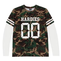 HARDIES HARDWEAR THERMAL TEE - GREEN CAMO