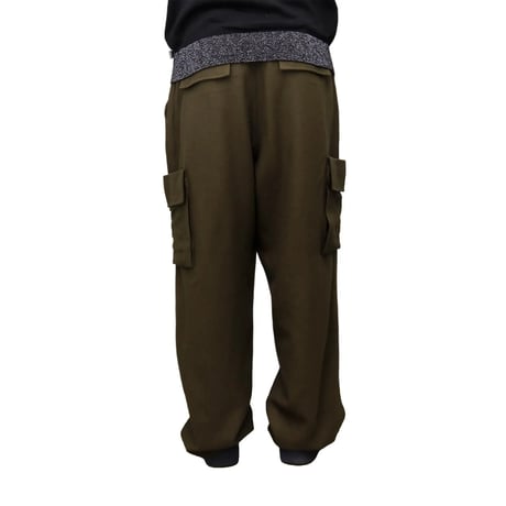 WHIMSY WOOL CARGO PANT - OLIVE