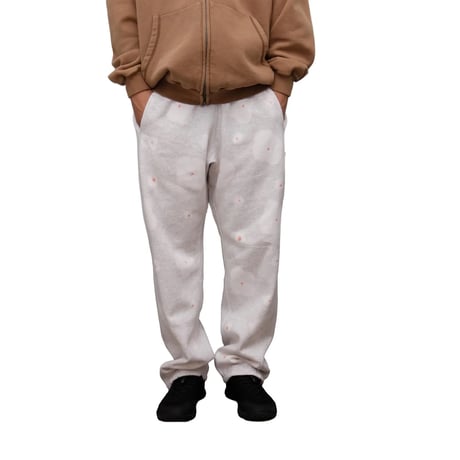 WHIMSY STITCHED SWEAT PANT - FLOWERS