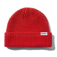 BUTTERGOODS DISTRESS WAFFLE BEANIE - RED