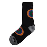 BEDLAM CIRCLE SOCKS -  BLACK