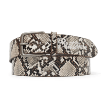 BUTTERGOODS SNAKESKIN BELT - BROWN