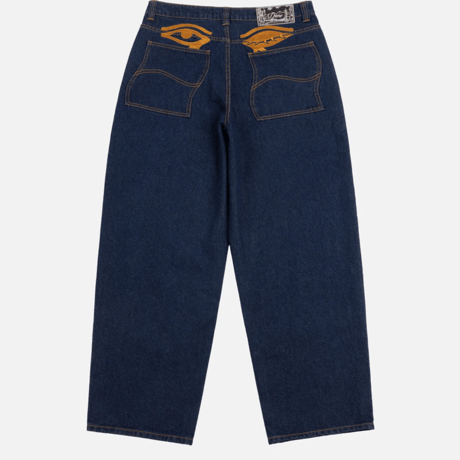 DIME BAGGY WINK DENIM PANTS - INDIGO