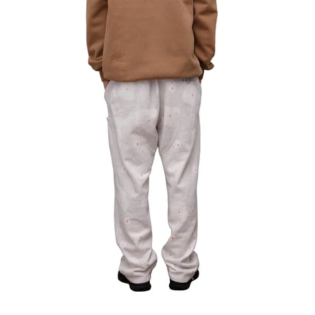 WHIMSY STITCHED SWEAT PANT - FLOWERS