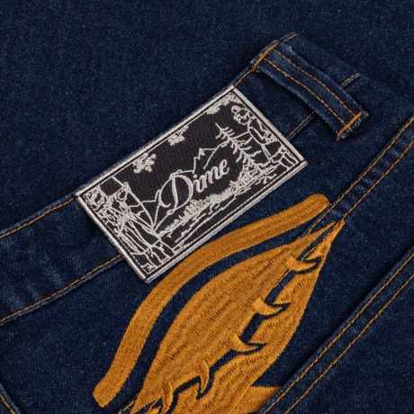 DIME BAGGY WINK DENIM PANTS - INDIGO