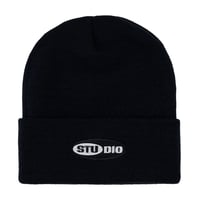 STUDIO SKATEBOARDS CUFFED BEANIE - BLACK