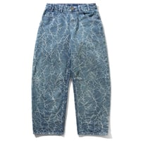 BUTTERGOODS THORN CAMO WIDECUT DENIM - W,INDIGO