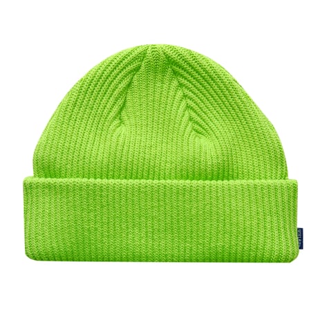 WHIMSY FINE GARGE BEANIE - LIME