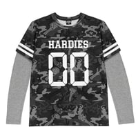 HARDIES HARDWEAR THERMAL TEE -GREY CAMO