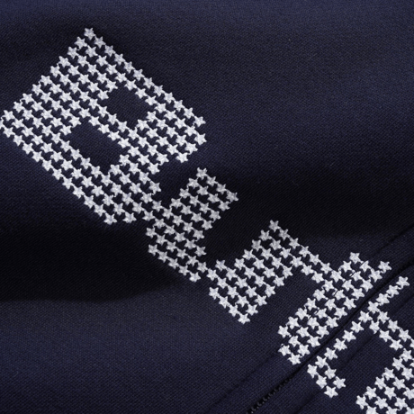 BUTTERGOODS STARS ZIP THRU HOOD - NAVY