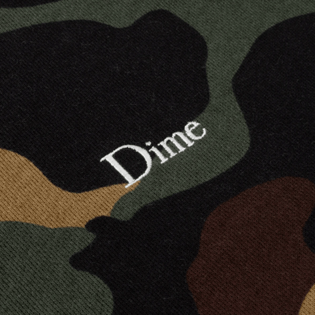 DIME CLASSIC LOGO CREWNECK - DARK CAMO
