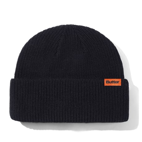 BUTTERGOODS TALL WHARFIE BEANIE - BLACK