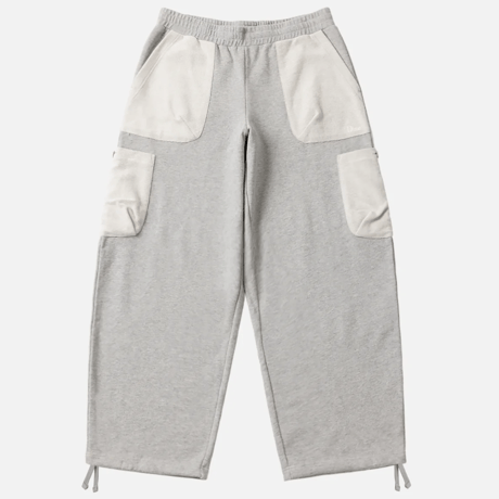 DIME REVERSED TERRY CARGO SWEATPANTS - ASH