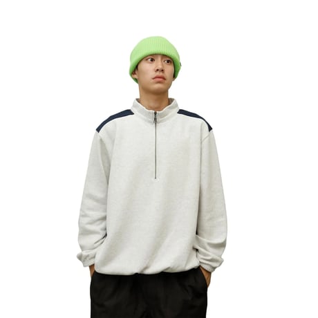 WHIMSY CYCLING HARF ZIP - ASH GREY