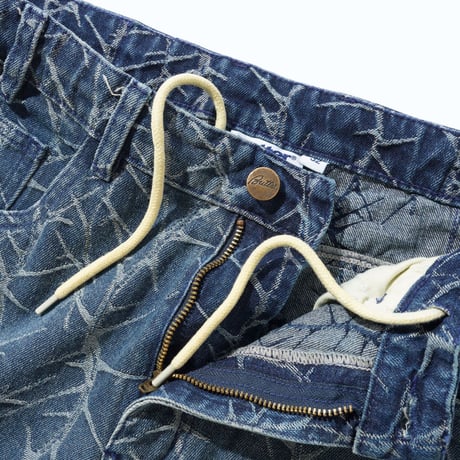 BUTTERGOODS THORN CAMO WIDECUT DENIM - W,INDIGO