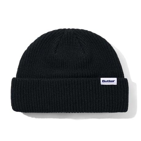 BUTTERGOODS WHARFIE BEANIE - BLACK