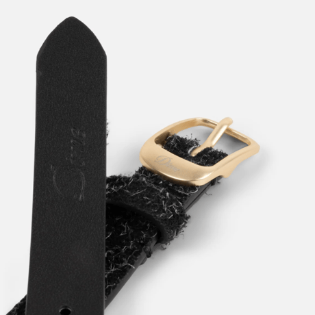 DIME DRESS LETHAER BELT - SAGGY BLACK