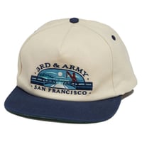 REAL 3RD & ARMY SNAPBACK CAP - NATURAL