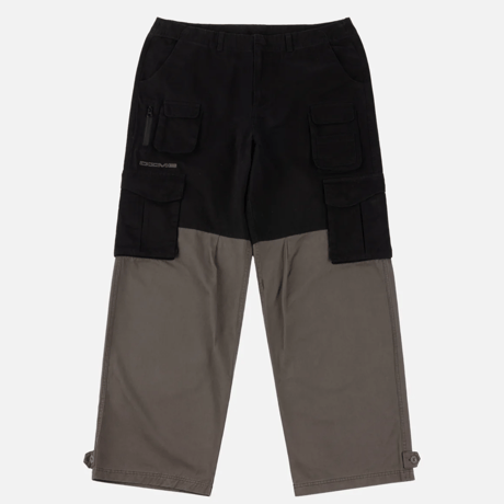 DIME FISHING CARGO PANTS - BLACK/CHARCOAL