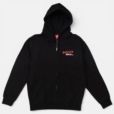 BAKER NARC ZIPUP HOODIE - BLACK