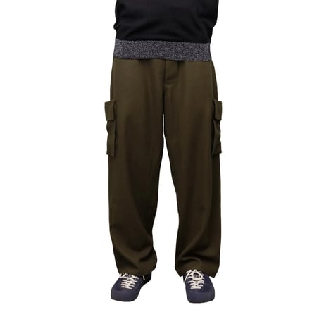 WHIMSY WOOL CARGO PANT - OLIVE