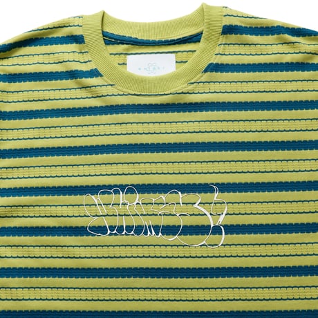 WHIMSY BUBBLE LETTERD BORDER TOP - GREEN