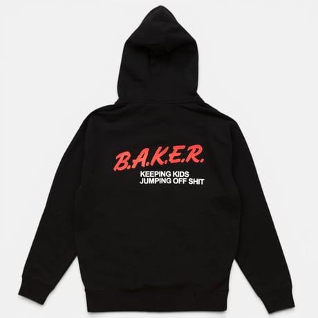 BAKER NARC ZIPUP HOODIE - BLACK