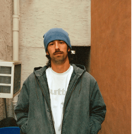 BUTTERGOODS RIBBED SKULLY BEANIE - PURPLE