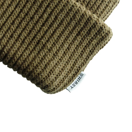 WHIMSY FINE GARGE BEANIE - KHAKI