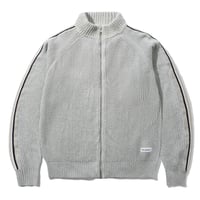 BUTTERGOODS CLUB ZIP-THRU KNIT - ASH