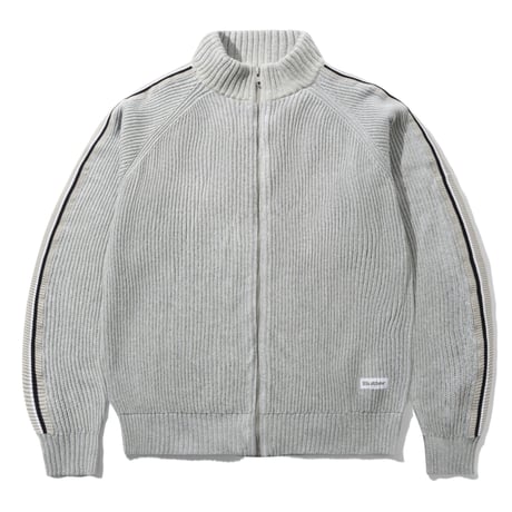 BUTTERGOODS CLUB ZIP-THRU KNIT - ASH