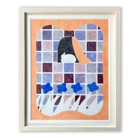 【期間限定販売＊送料1000円込】ホリベクミコ額装絵画作品「All Good days」（にゃ！カードのおまけつき）