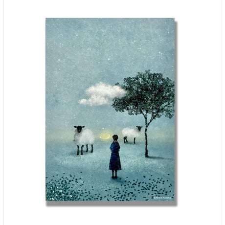 【8/11までの期間限定販売＊着払配送】　repair 日下明 イラストレーション作品「白夜の小窓」