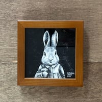 【10/18までの期間限定販売＊送料600円込】さとうゆうすけイラスト作品「ウサギと本」