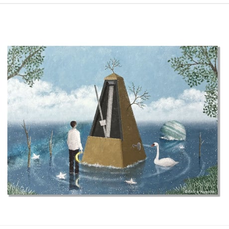 【8/11までの期間限定販売＊着払配送】　repair 日下明 イラストレーション作品「朝みた風景」