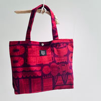 TANSAN Tote Bag M 「Kinochoukoku」 purple