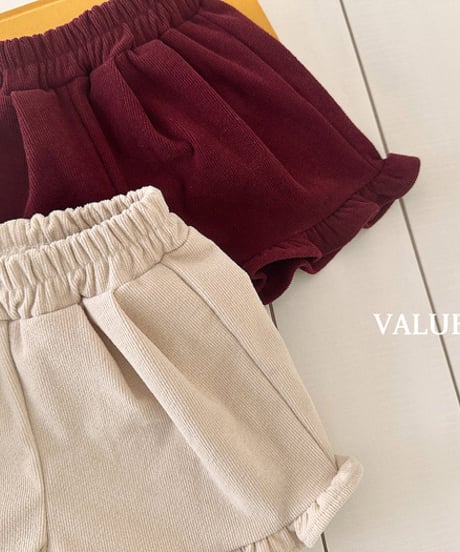 予約 valubebe  Golden frill shorts