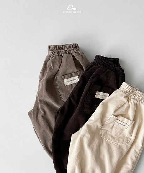 予約 ONU Round wrinkle pants
