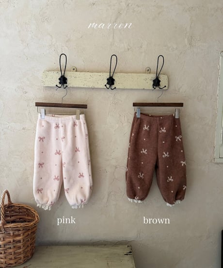 予約 marron Ribbon pants